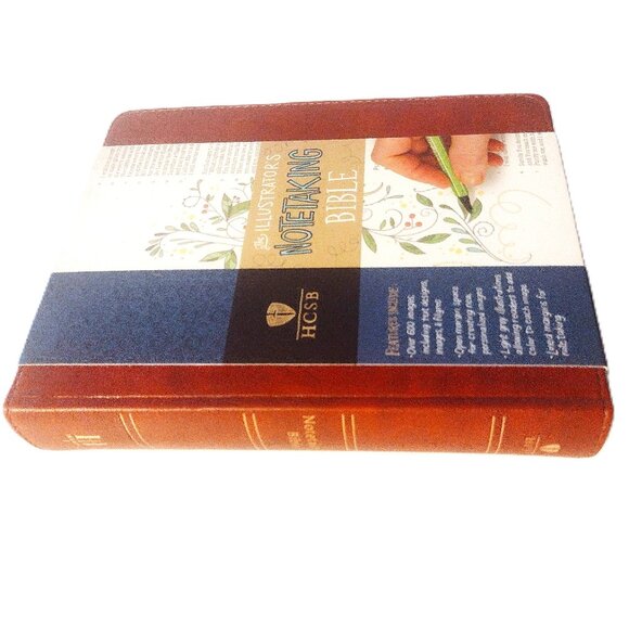 Illustrator's Notetaking (Coloring) Bible (HCSB) British Tan Leather Touch ~ NEW - Picture 3 of 13